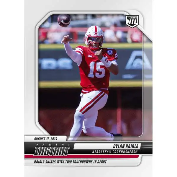NCAA Nebraska Cornhuskers 2024 Instant College Football Dylan Raiola DRA [NIL]