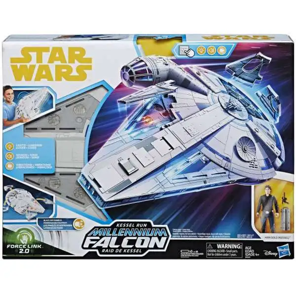 Star Wars Universe Force Link 2.0 Kessel Run Millennium Falcon Vehicle & Action Figure [Han Solo]