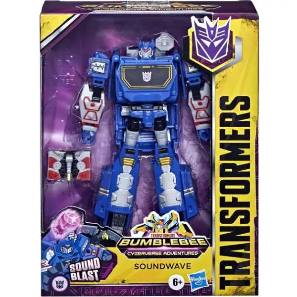 Transformers Bumblebee Cyberverse Adventures Soundwave Deluxe Action Figure [Damaged Package]