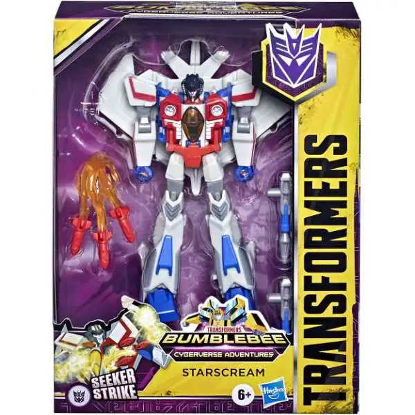 Transformers Bumblebee Cyberverse Adventures Starscream Deluxe Action Figure [Damaged Package]