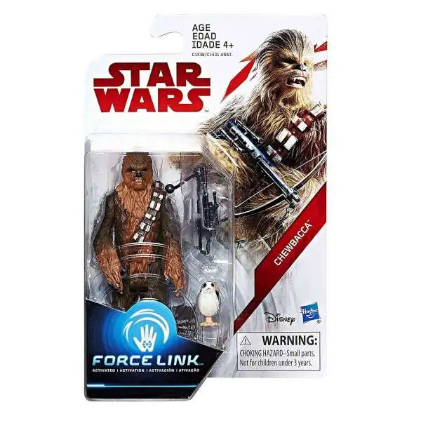 Star Wars The Last Jedi Force Link Teal Series Wave 1 Chewbacca Action Figure