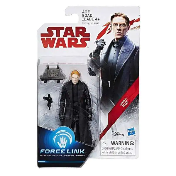 Star Wars The Last Jedi Force Link Teal Series Wave 1 General Hux Action Figure [Damaged Package]