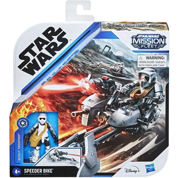 Star Wars Mission Fleet Scout Troooper with Speeder Bike Vehicle & Action Figure