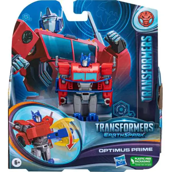 Transformers Earthspark Optimus Prime Warrior Action Figure
