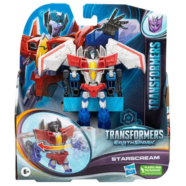 Transformers Earthspark Starscream Warrior Action Figure (Pre-Order ships September)