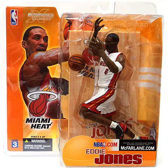 McFarlane Toys NBA Miami Heat Sports Basketball Series 3 Eddie Jones Action Figure [White Jersey Variant]