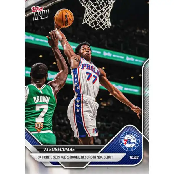 NBA Philadelphia 76ers 2025-26 NOW Basketball VJ Edgecombe #11 [Rookie]