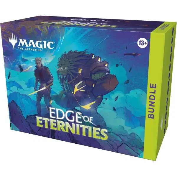 MtG Edge of Eternities Bundle [9 Edge of Eternities MTG Play Boosters, 1 Traditional Foil Alt-Art Card, 40 Lands & More!]