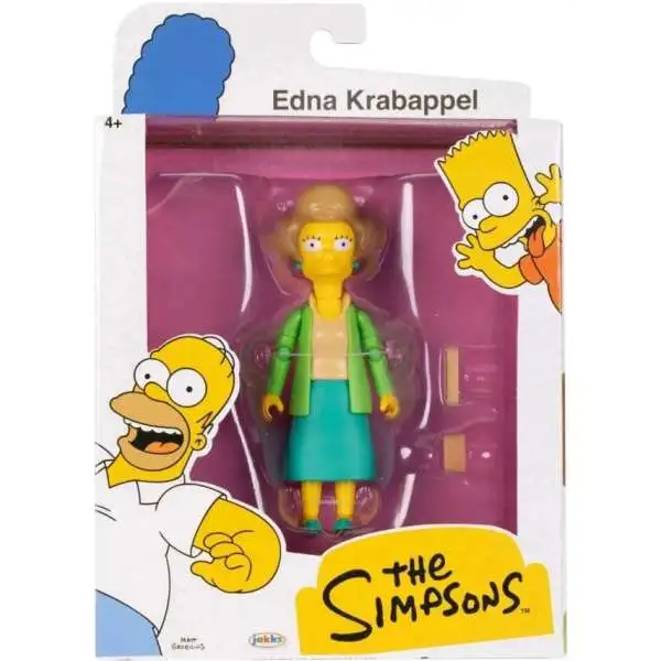 The Simpsons Wave 5 Edna Krabappel Action Figure [Chalk & Ruler]