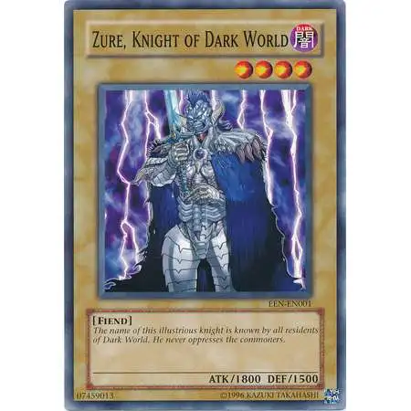 YuGiOh Elemental Energy Common Zure, Knight of Dark World EEN-EN001
