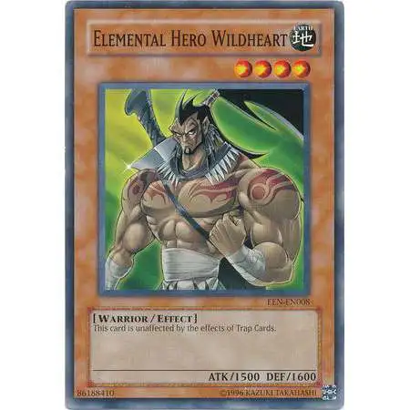 YuGiOh Elemental Energy Common Elemental Hero Wildheart EEN-EN008