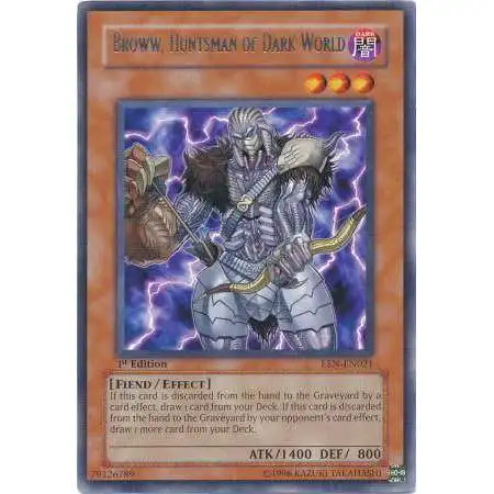 YuGiOh Elemental Energy Rare Broww, Huntsman of Dark World EEN-EN021