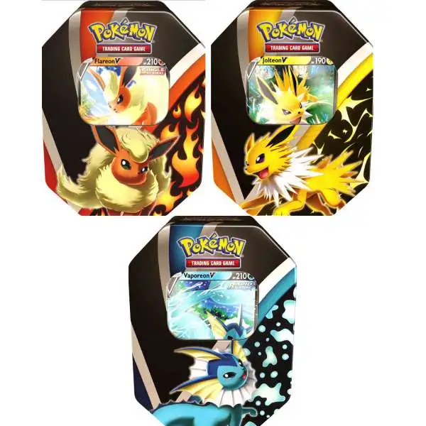 pokémon trading card game: eevee evolutions tin vaporeon v Pokemon TCG: type Vaporeon V Pokemon Eevee Evolutions Jolteon V,