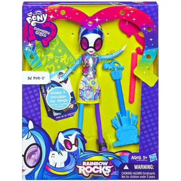 My Little Pony Equestria Girls Rainbow Rocks Deluxe DJ Pon-3 9-Inch Doll [Damaged Package]