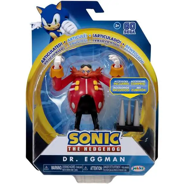 Action Figures Boneco Sonic Prime Netflix Articulado Eggman