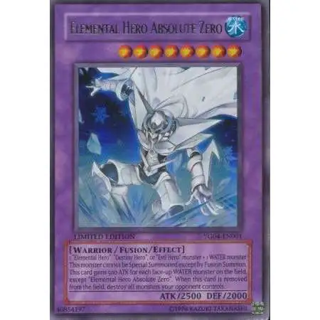 YuGiOh Shonen Jump Ultra Rare Elemental Hero Absolute Zero YG04-EN001