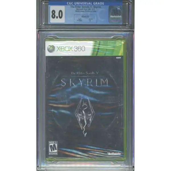 Xbox 360 The Elder Scrolls V: Skyrim Graded Sealed Video Game [CGC 8.0]