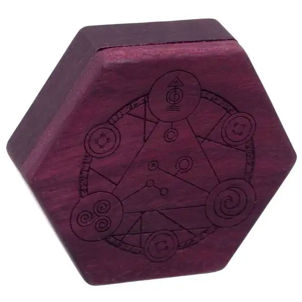Dungeons & Dragons Hex Dice Chest [Purpleheart Wood, Spellcircle Engraving, Beehive Style]