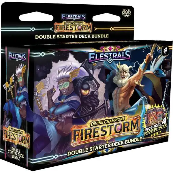 Elestrals TCG Firestorm Hermes vs. Zeus Double Starter Deck Bundle