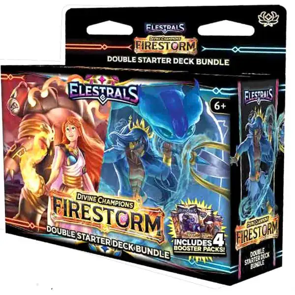 Elestrals TCG Firestorm Hestia vs. Poseidon Double Starter Deck Bundle