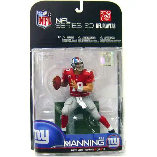 McFarlane Toys NFL New York Giants Sports Football Series 20 Eli Manning Action Figure [Red Jersey Variant, Damaged Package]