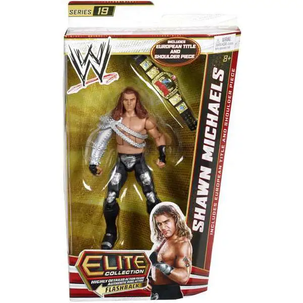 WWE Wrestling Elite Collection Series 19 Shawn Michaels Action Figure [European Title Belt & Shoulder Piece]