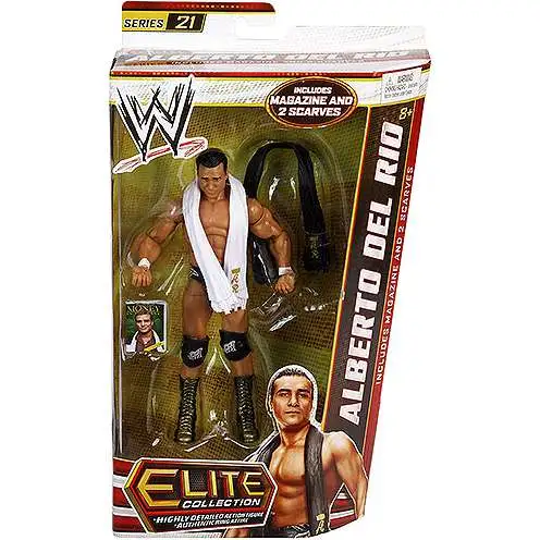 WWE Wrestling Elite Collection Series 21 Alberto Del Rio Action Figure [Magazine & 2 Scarves, Damaged Package]