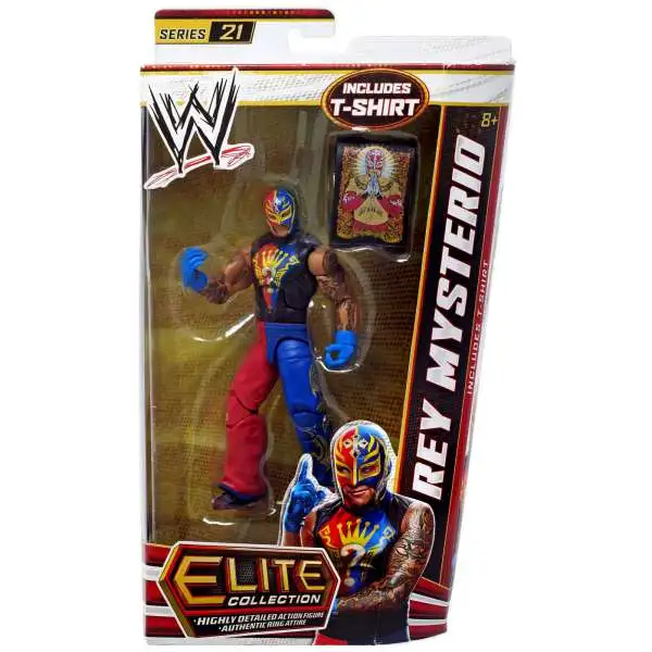 WWE Wrestling Elite Collection Series 21 Rey Mysterio Action Figure [T-shirt, Damaged Package]