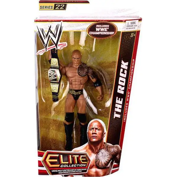 WWE Wrestling Elite Collection Series 22 The Rock Action Figure [WWE Championship Belt]