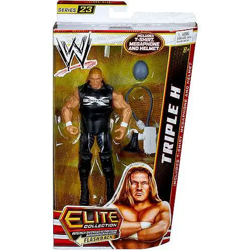 WWE Wrestling Elite Collection Series 23 Triple H Action Figure [Shirt, Megaphone & Helmet]
