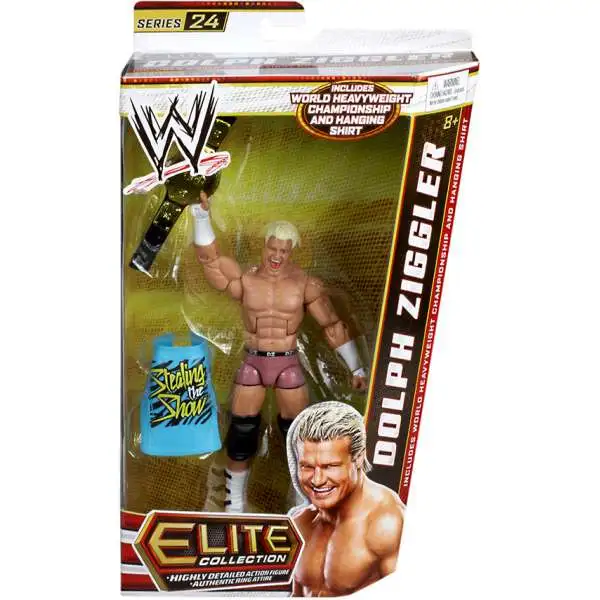 WWE Wrestling Elite Collection Series 24 Dolph Ziggler Action Figure [World Heavyweight Championship & Hanging Shirt]