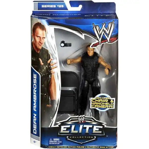 WWE Wrestling Elite Collection Series 25 Dean Ambrose {The Shield} Action Figure [Chair & Handheld Camera]