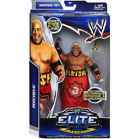 WWE Wrestling Elite Collection Series 27 Rikishi Action Figure [Entrance Sarong & Sunglasses, Damaged Package]