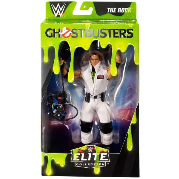 WWE Wrestling Elite Collection Ghostbusters The Rock Exclusive Action Figure