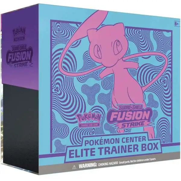 Pokemon Trading Card Game Sword & Shield Fusion Strike Mew Exclusive Elite Trainer Box [10 Booster Packs, 65 Card Sleeves, 45 Energy Cards & More]