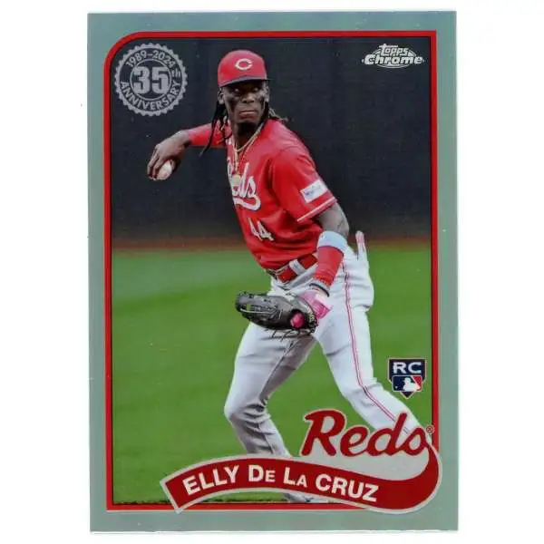 MLB Cincinatti Reds 2024 Topps Chrome Baseball 1989 Elly De La Cruz #89CB-11 [Rookie]