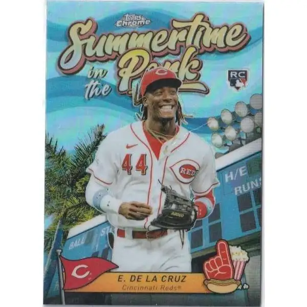 MLB Cincinatti Reds 2024 Topps Chrome Baseball Summertime in the Park Elly De La Cruz SITP-4 [Rookie]
