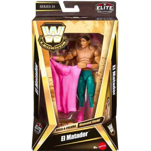 WWE Wrestling Elite Collection Legends Series 31 El Matador Exclusive Action Figure [Includes Build Diamond Studd Piece!]