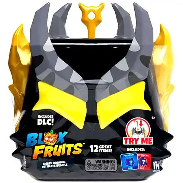 Roblox Blox Fruits Ember Dragon Exclusive Collector Ultimate Bundle [12 Great Items, Includes 2 Plush Toys, 3 Mini Figures, Stickers & More]