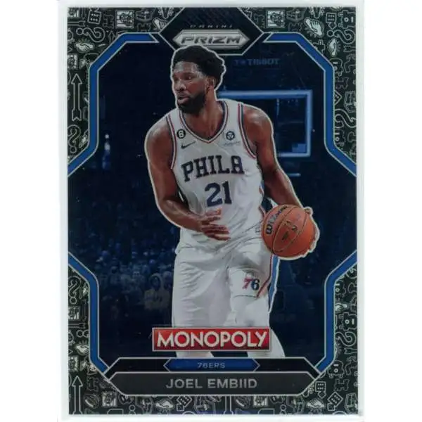 NBA 2022-23 Panini Prizm Monopoly Monopoly Black Joel Embiid PS5