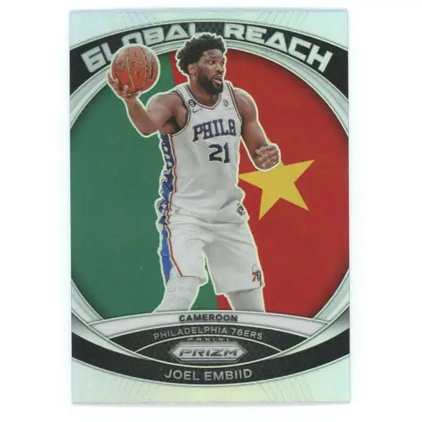 NBA 2023-24 Panini Prizm Silver Global Reach Joel Embiid #5