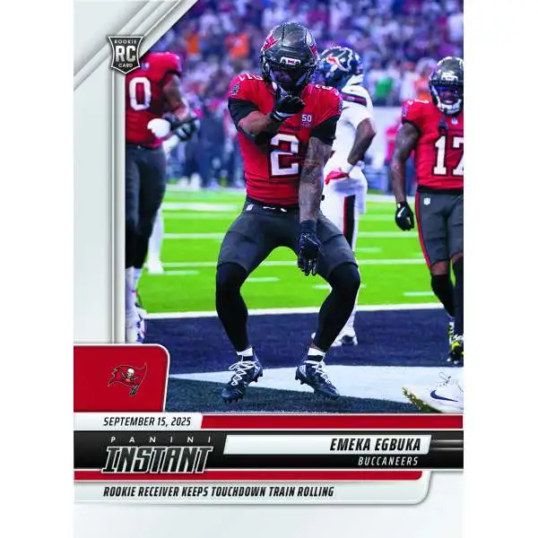 NFL Tampa Bay Buccaneers 2025 Instant Football Emeka Egbuka #83 [Rookie] (Pre-Order ships August)
