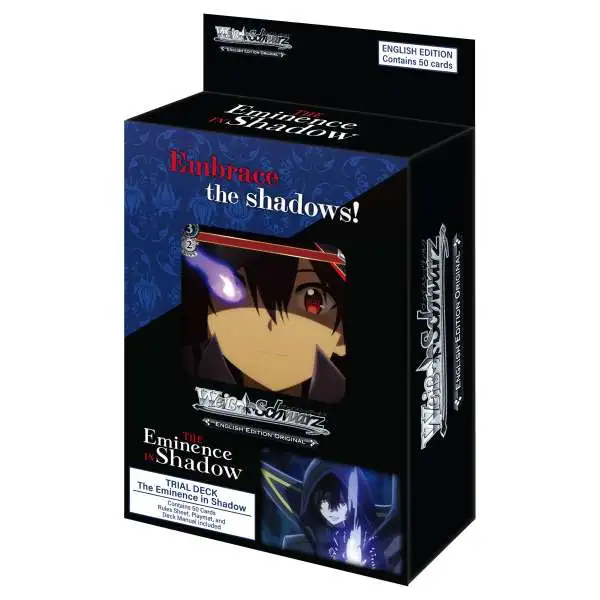 Weiss Schwarz Trading Card Game The Eminence in Shadow Trial Deck WSE-EIS-SX07-TD [50 Cards]