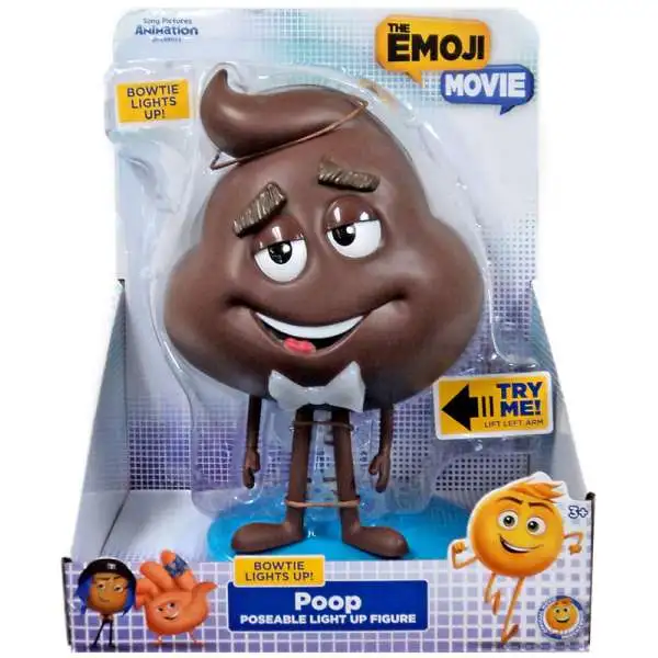 The Emoji Movie Poseable Light Up Poop 8-Inch Figure