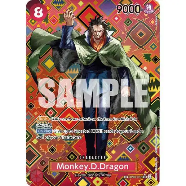 One Piece Trading Card Game Emperors in the New World Super Rare Monkey.D.Dragon OP07-015 [SP]