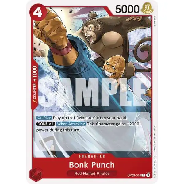 One Piece Trading Card Game Emperors in the New World Common Bonk Punch OP09-010
