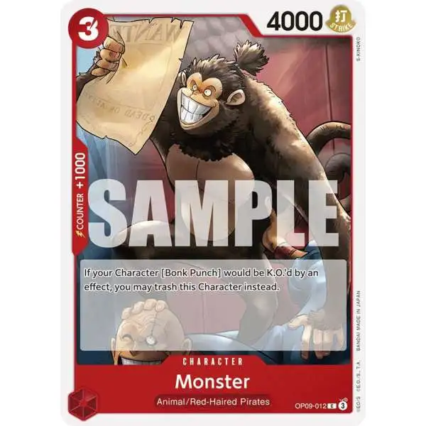One Piece Trading Card Game Emperors in the New World Common Monster OP09-012