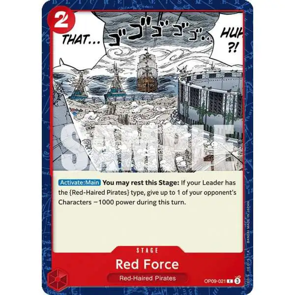 One Piece Trading Card Game Emperors in the New World Common Red Force OP09-021