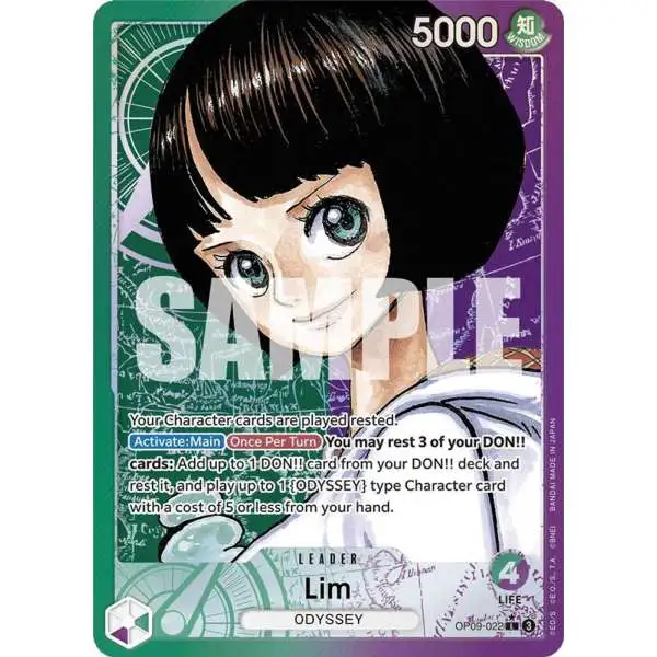 One Piece Trading Card Game Emperors in the New World Leader Lim OP09-022 [Parallel]
