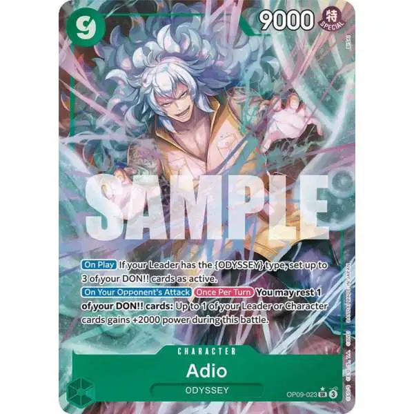 One Piece Trading Card Game Emperors in the New World Super Rare Adio OP09-023 [Parallel]